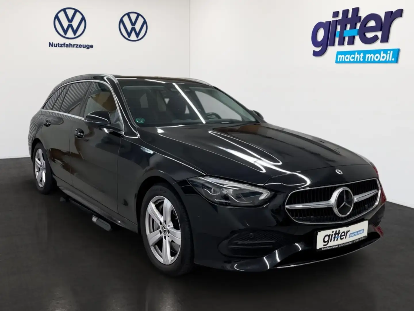 Mercedes-Benz C 200 T-Modell AHZV LED ACC AMBIENTEBEL. SHZ RÜCKFAHRKAM Schwarz - 2