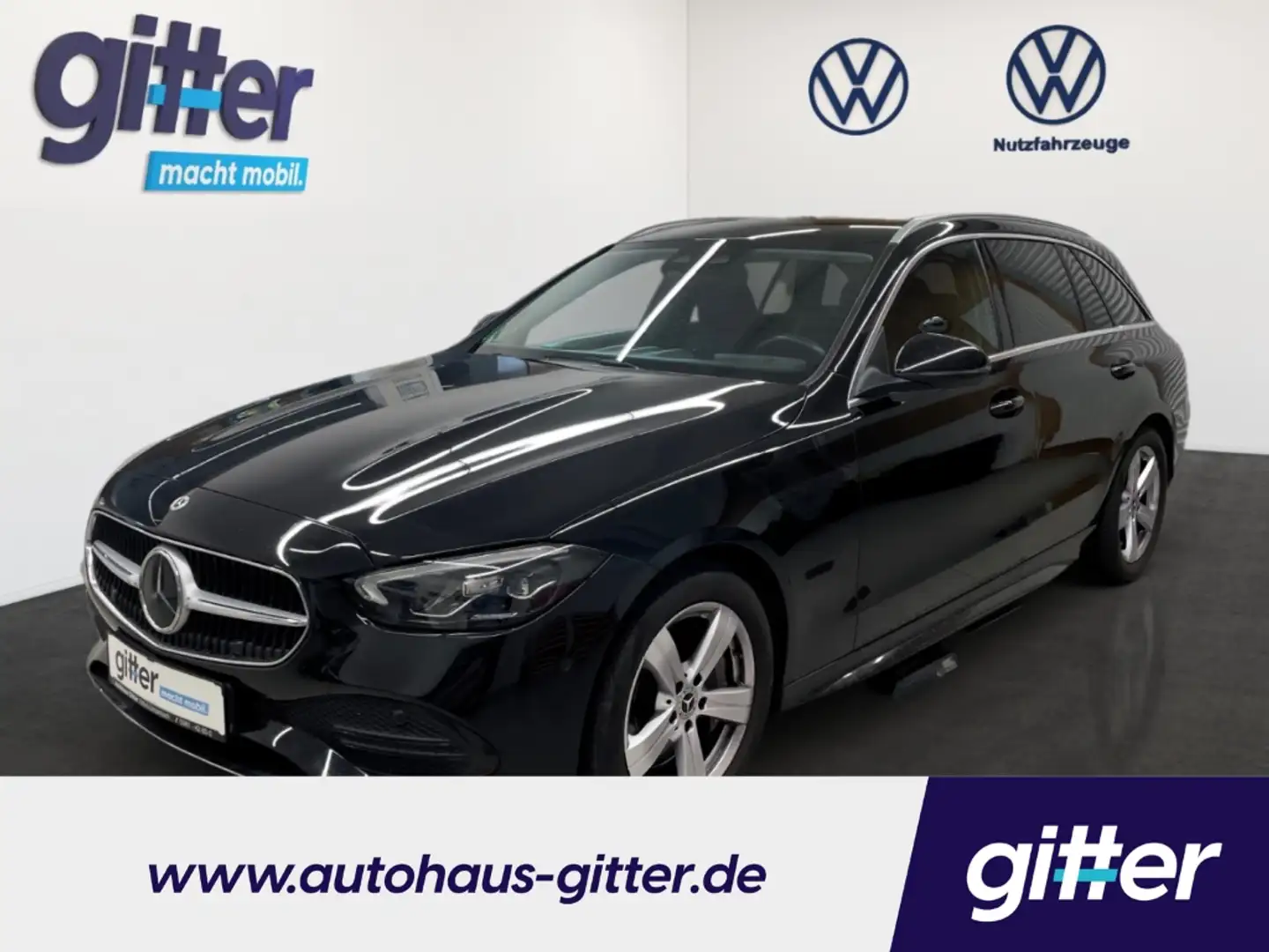 Mercedes-Benz C 200 T-Modell AHZV LED ACC AMBIENTEBEL. SHZ RÜCKFAHRKAM Schwarz - 1
