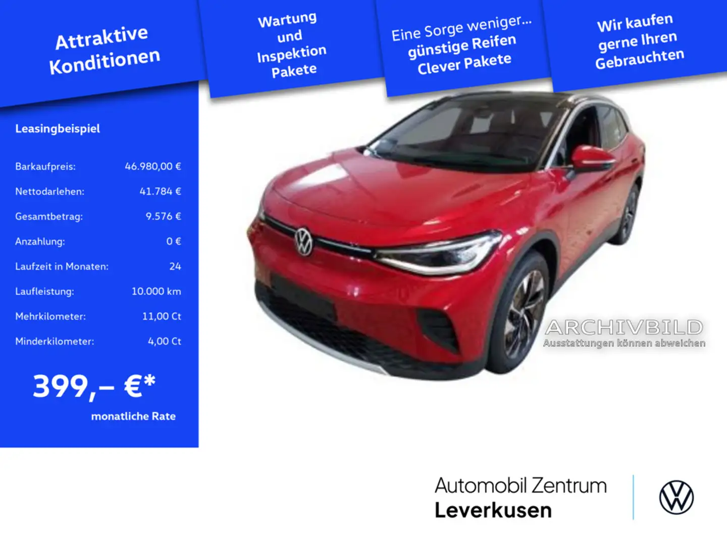 Volkswagen ID.4 Pro 4Motion 360° MATRIX PANO HUD AHK H/K Rouge - 1