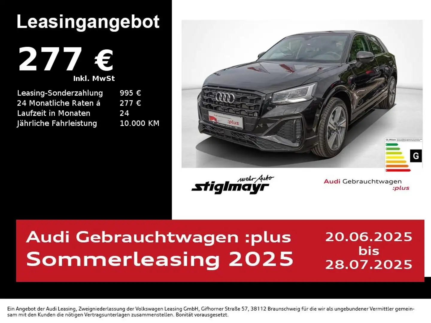 Audi Q2 S-line 40 TFSI quattro ACC+KAMERA+LED+NAVI Schwarz - 1
