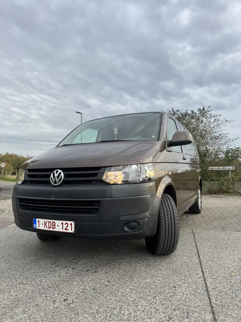 Volkswagen T5 Caravelle 2.0TDi 4Motion Brun - 1