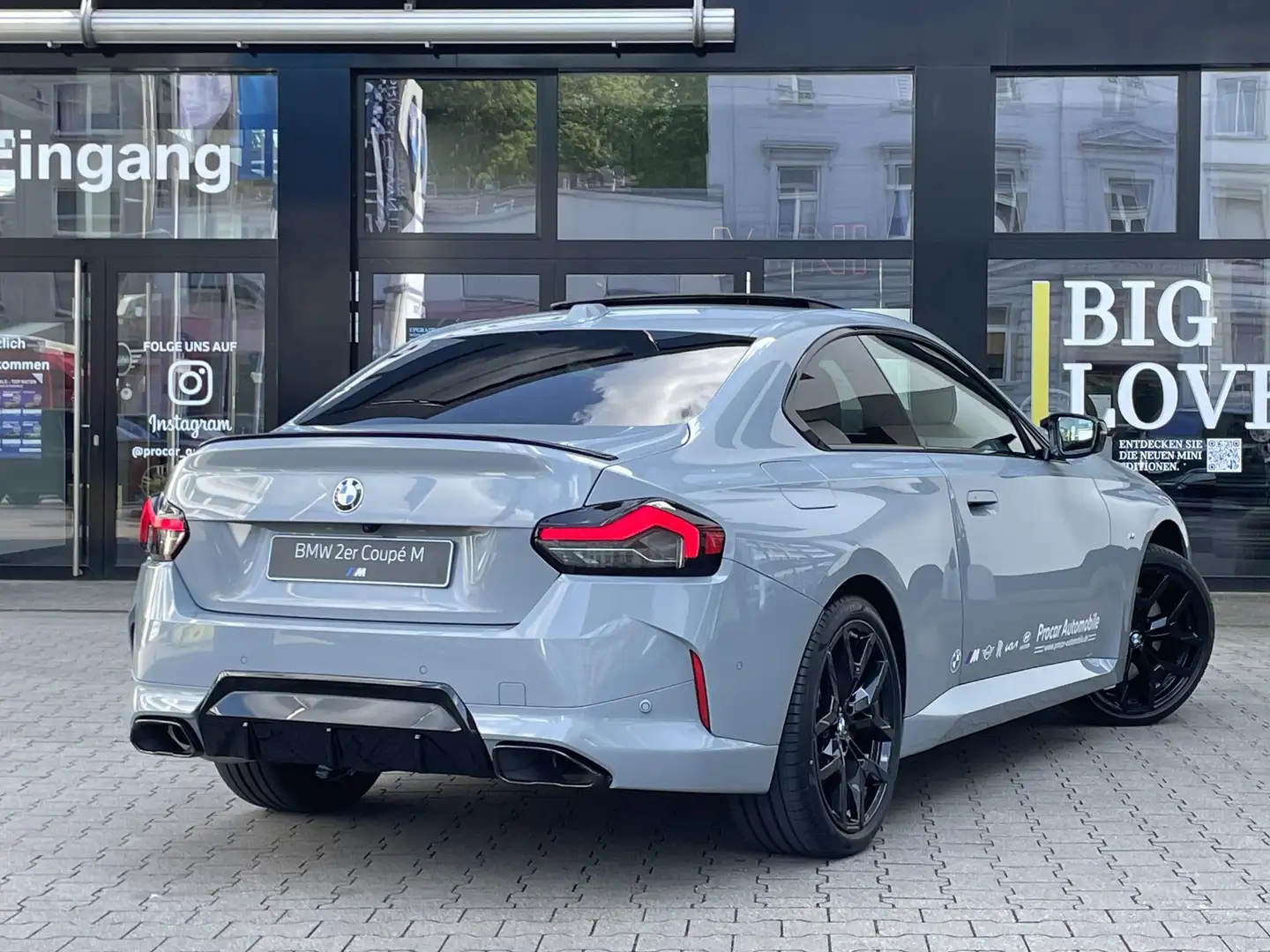 BMW 240 M240i xDrive Coupé PANO DA PA+ ACC H/K 19" Gri - 2