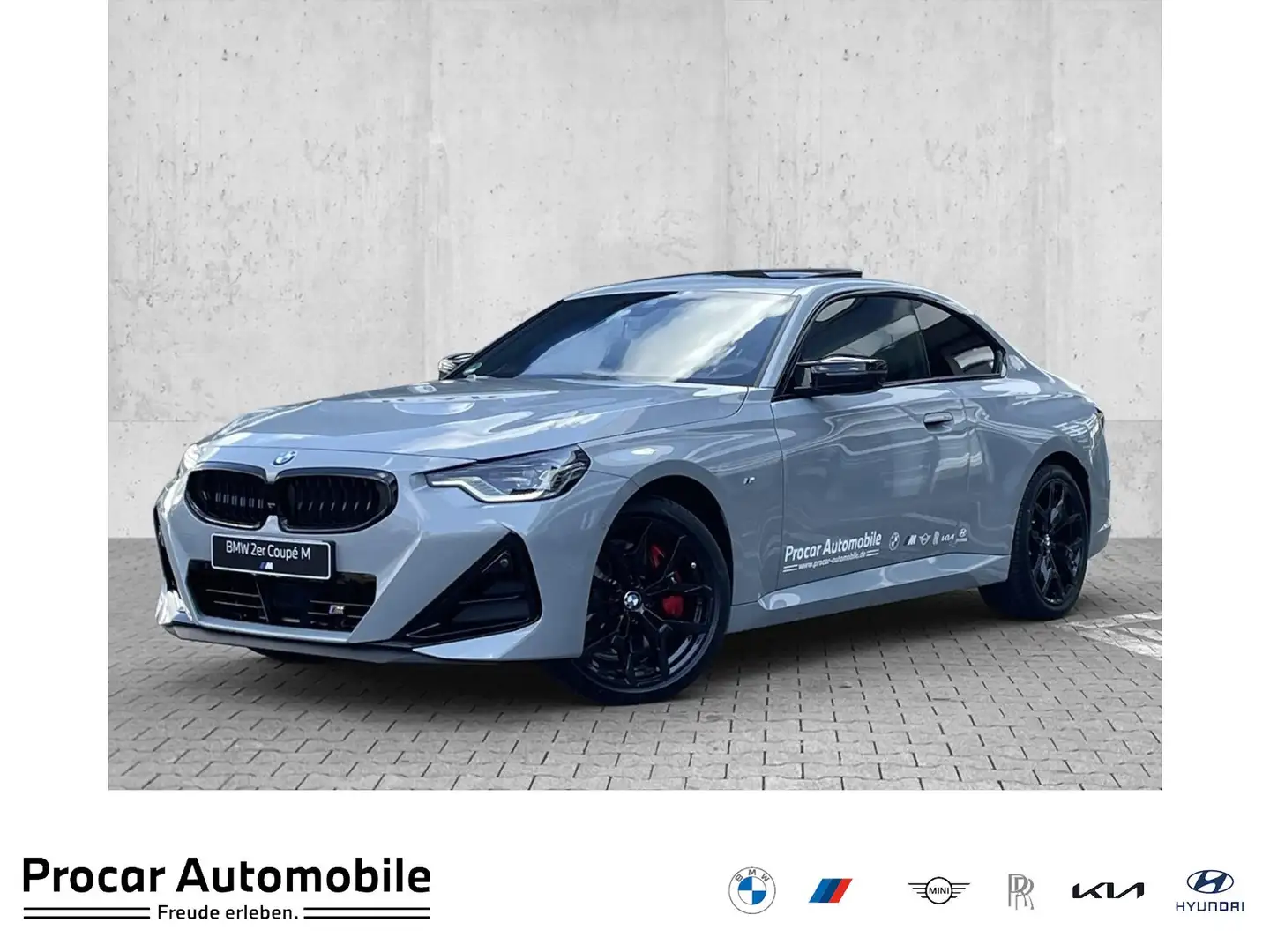 BMW 240 M240i xDrive Coupé PANO DA PA+ ACC H/K 19" Gri - 1
