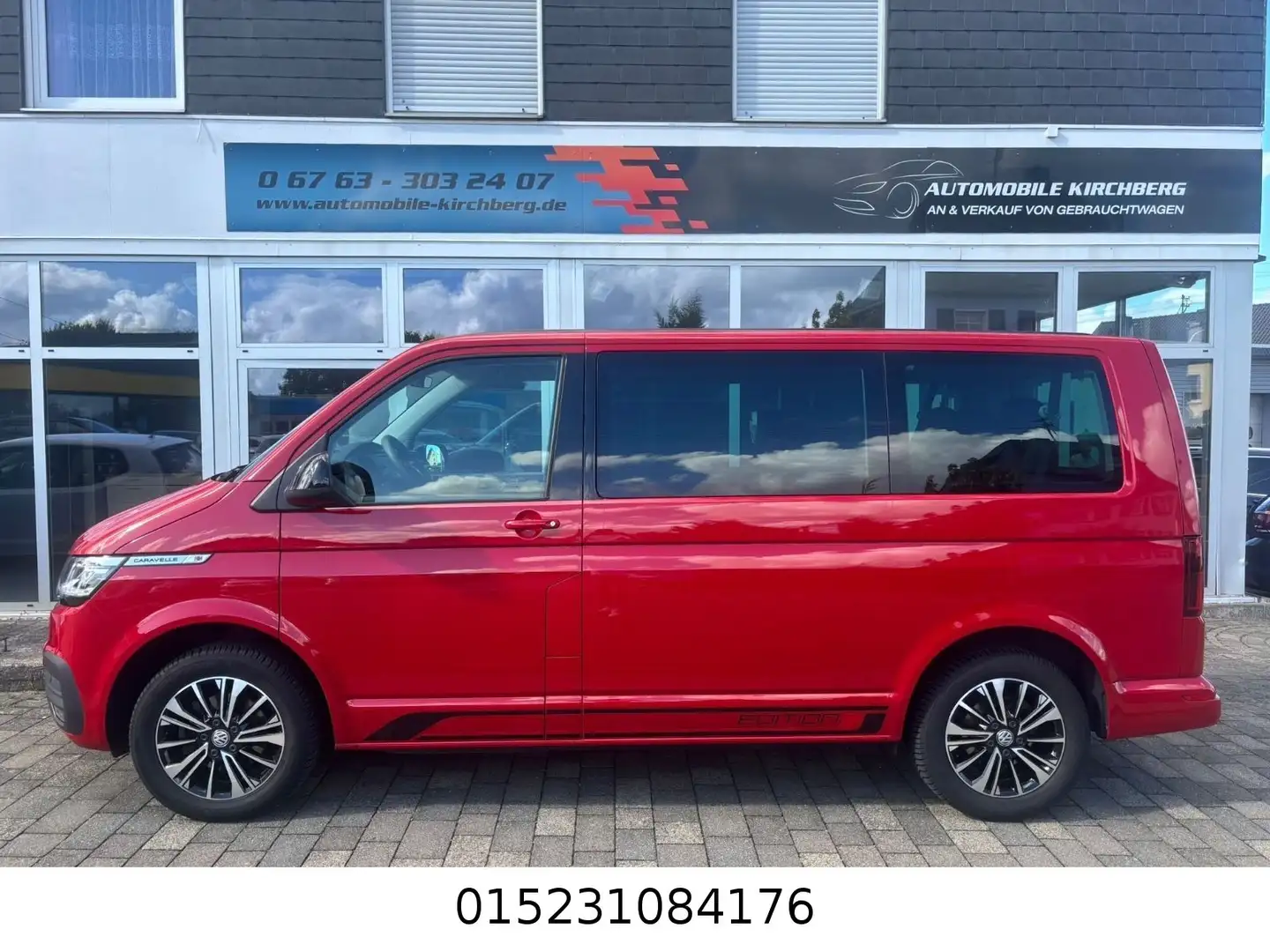Volkswagen T6 Caravelle Comfortline+9 Sitze+Carplay+LED+KAM Rot - 2