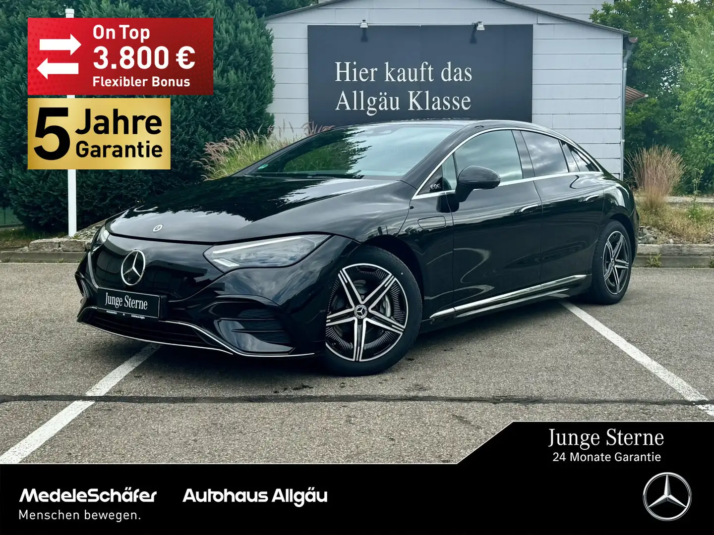 Mercedes-Benz EQE 500 EQE 500 4M AMG Pano LEDER 360 D-Light HA-Lenkung Noir - 1