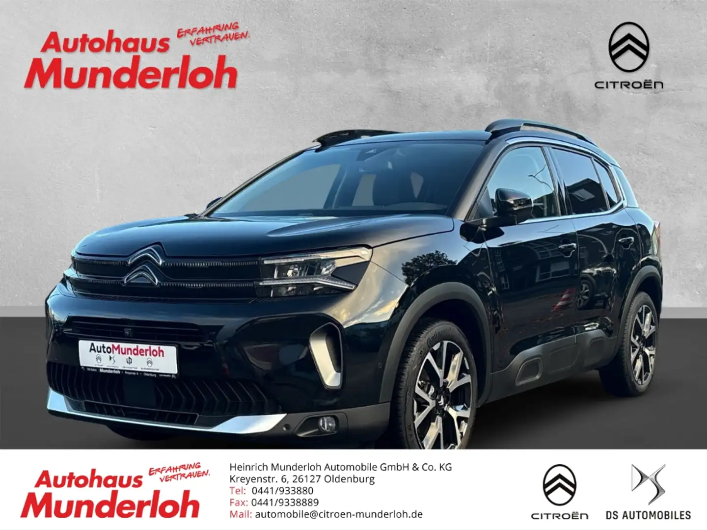 Citroen C5 Aircross BlueHDi 130 EAT8 Shine Pack NAVI R-KAMERA PANORAMA Schwarz - 1