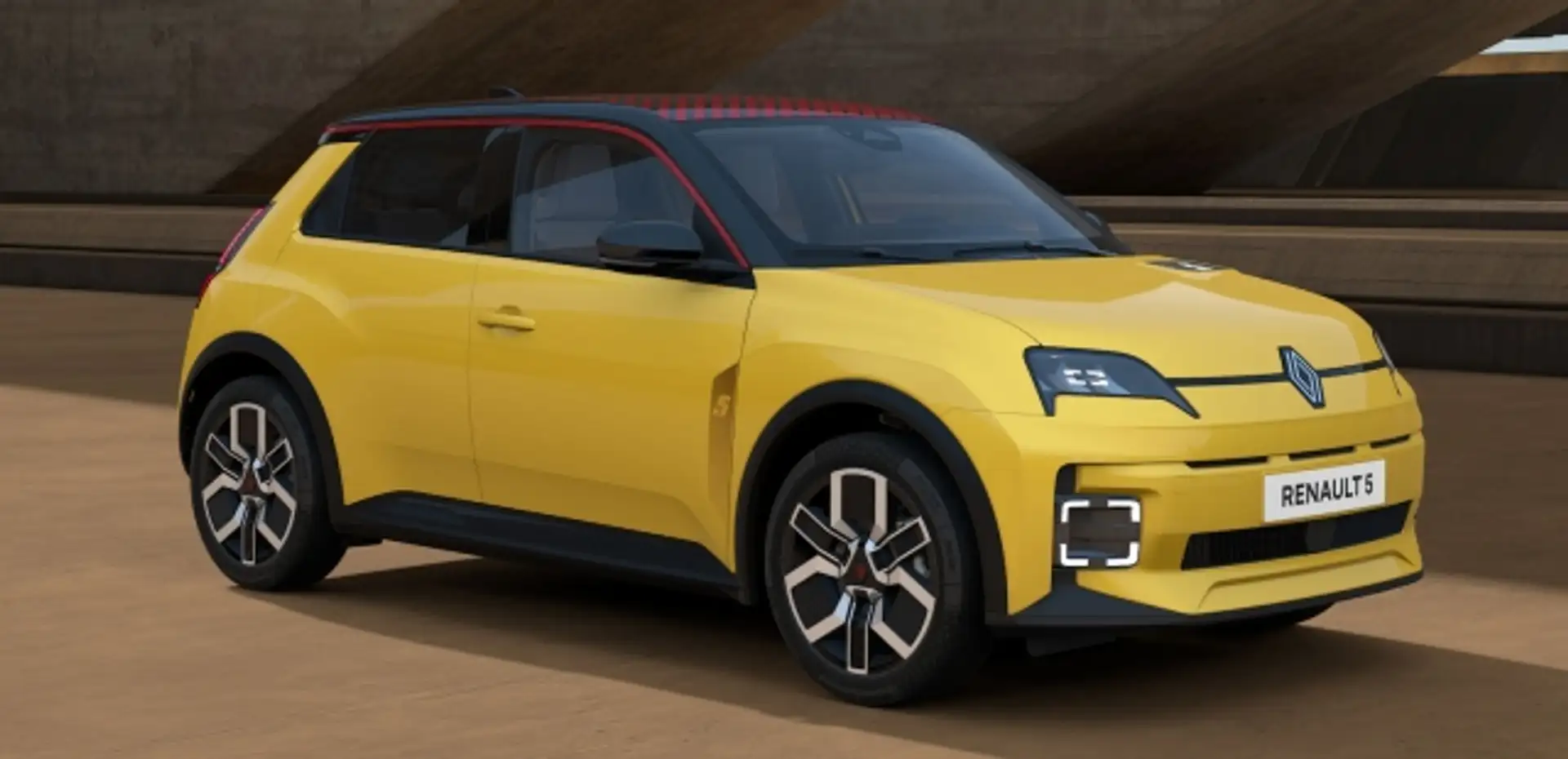 Renault R 5 E-TECH Techno 150 PS comfort range Geel - 1