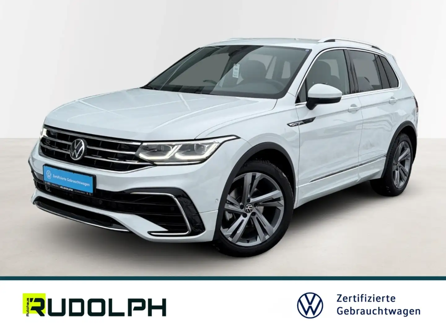 Volkswagen Tiguan R-Line 2.0 TDI DSG LED Navi ACC SHZ Fernlichtass. Weiß - 1