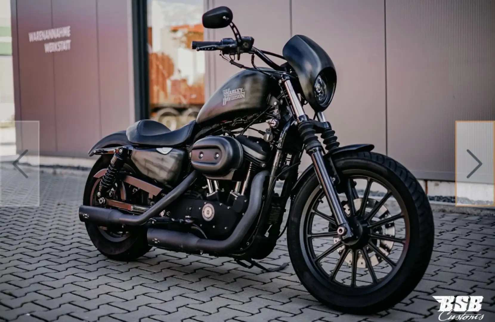 Harley-Davidson Sportster XL 883 Iron 883/ BSB CUSTOMS UMBAU Noir - 1