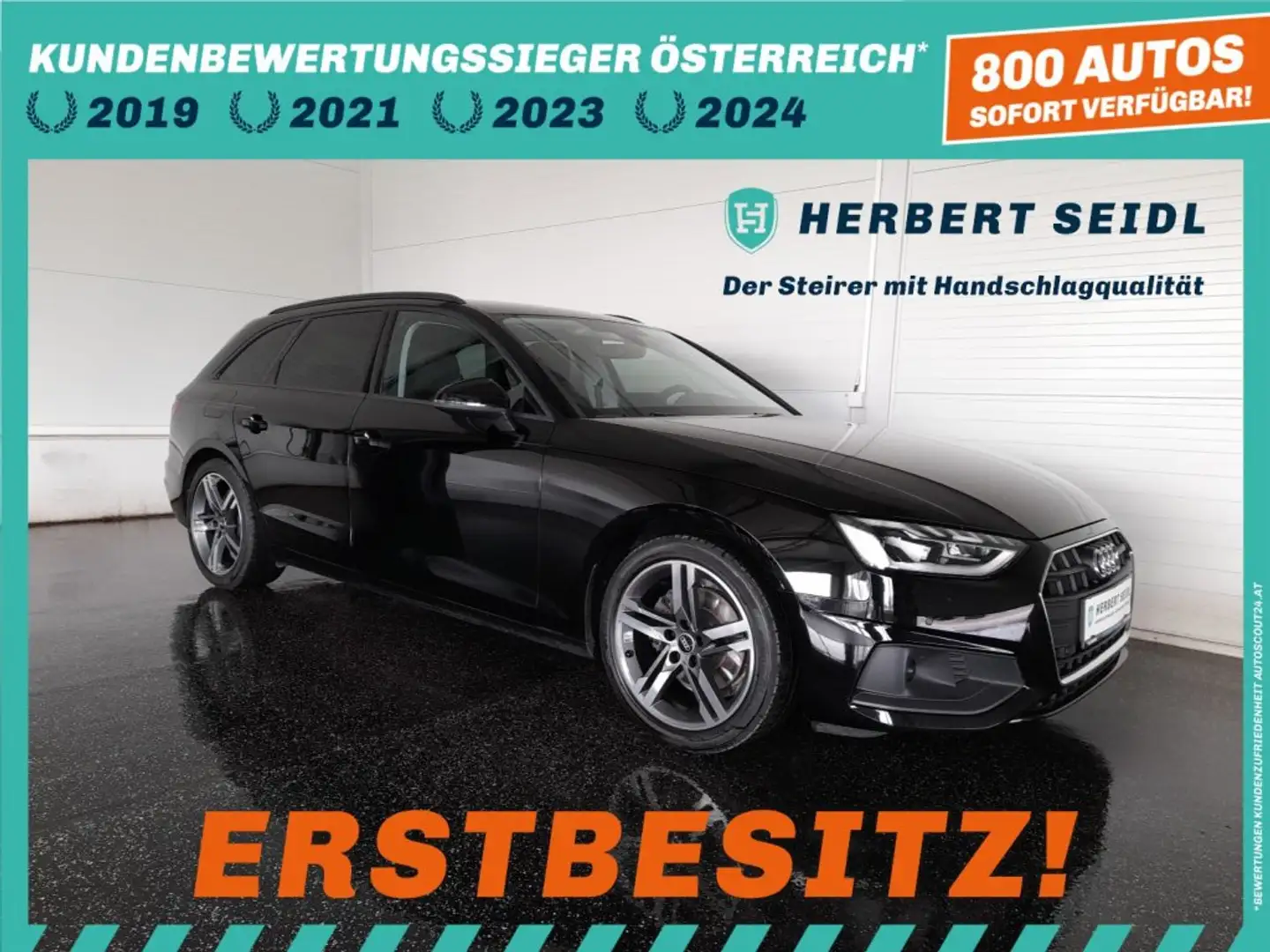 Audi A4 Avant 35 TDI S-tr *18 ZOLL / LED MIT DYN BLINKER & FLA / DCC / ASS PAKETE TOUR & STADT* Schwarz - 1