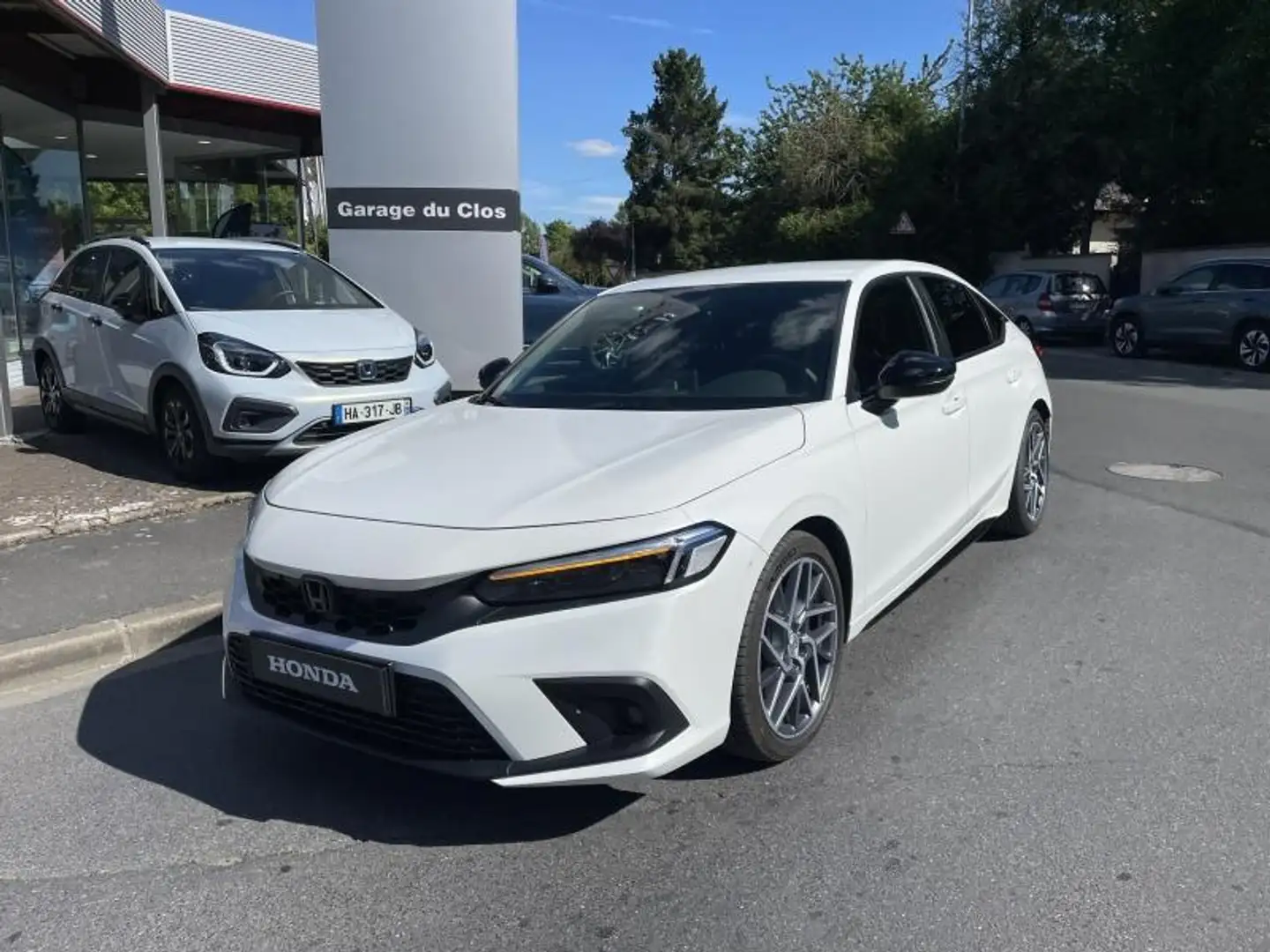 Honda Civic 2.0 i-MMD 184ch e:HEV Sport Blanc - 1