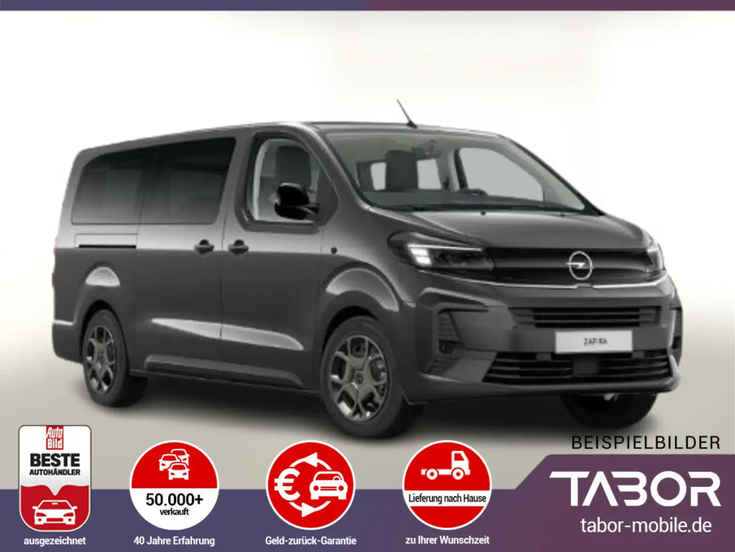 Opel Zafira Life 2.0 180 AT8 XL 9-S Nav Kam PDC SHZ Gris - 1
