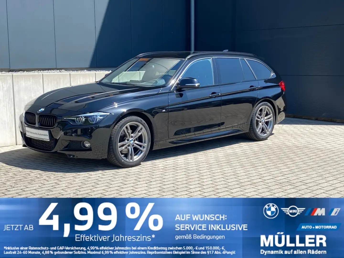 BMW 320 d A Edition M Sport LED/CAM/NaviProf/PRIVACY  LED/ Noir - 1