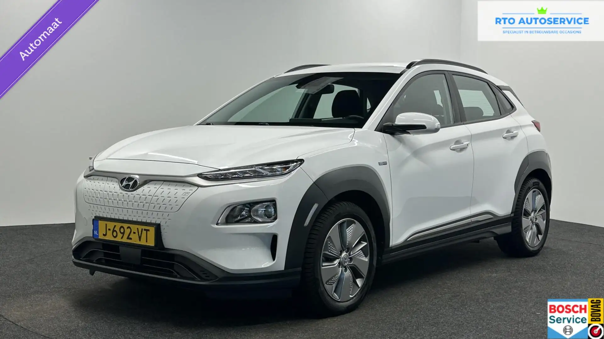 Hyundai KONA EV Comfort 64 kWh 3 Fase Warmtepomp 100% SOH TREKH Weiß - 1