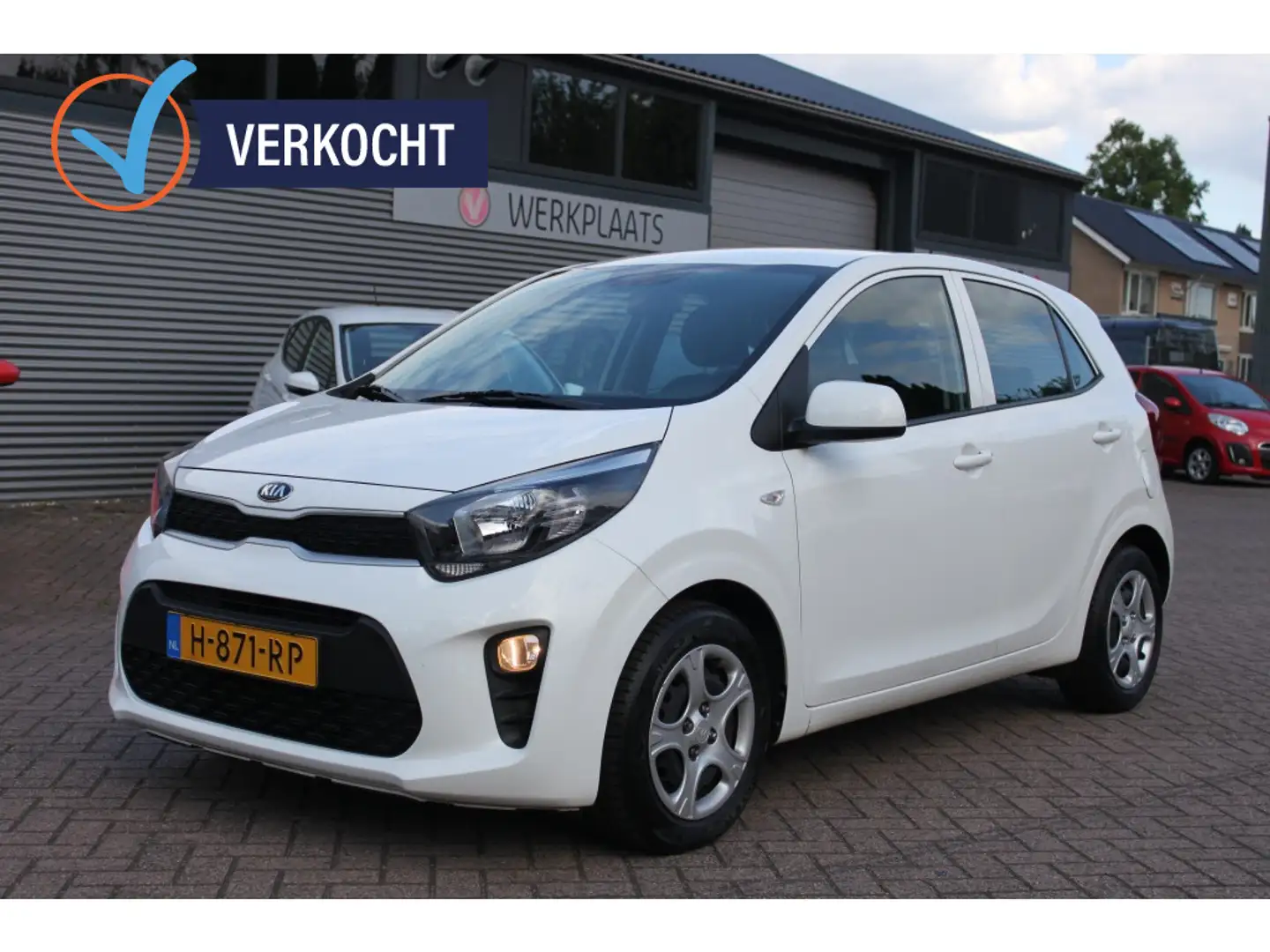 Kia Picanto 1.0 CVVT ComfortLine, airco. Blanc - 1