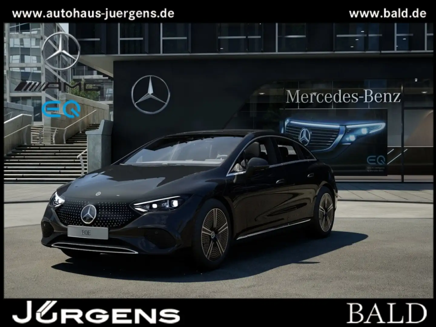 Mercedes-Benz EQE 350 Burm+Pano+Digital+Distr+Memo+Ambiente Schwarz - 1
