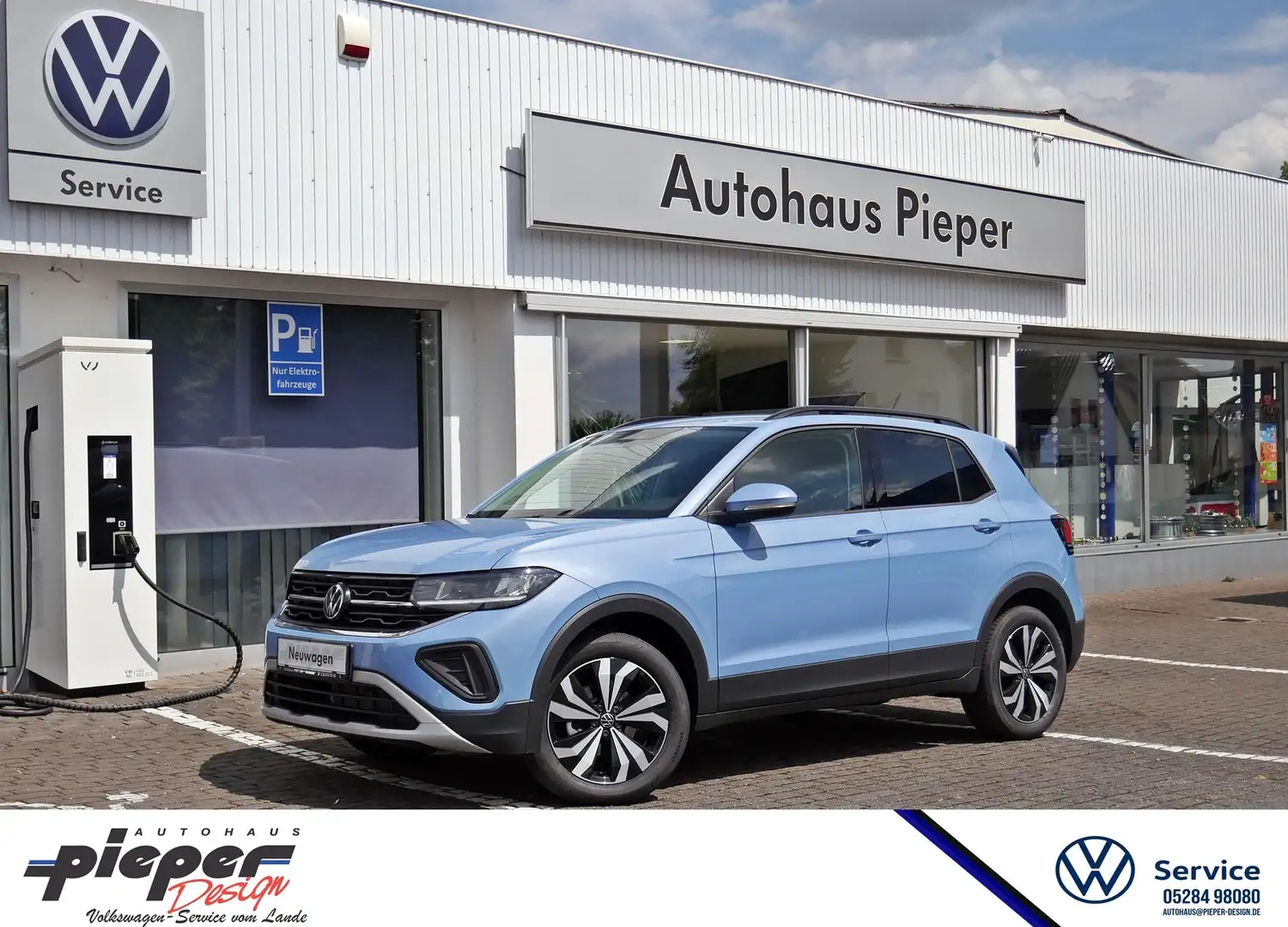 Volkswagen T-Cross 1.0 TSI Life App-Connect LED Kamera Sitzheizung... Blau - 1