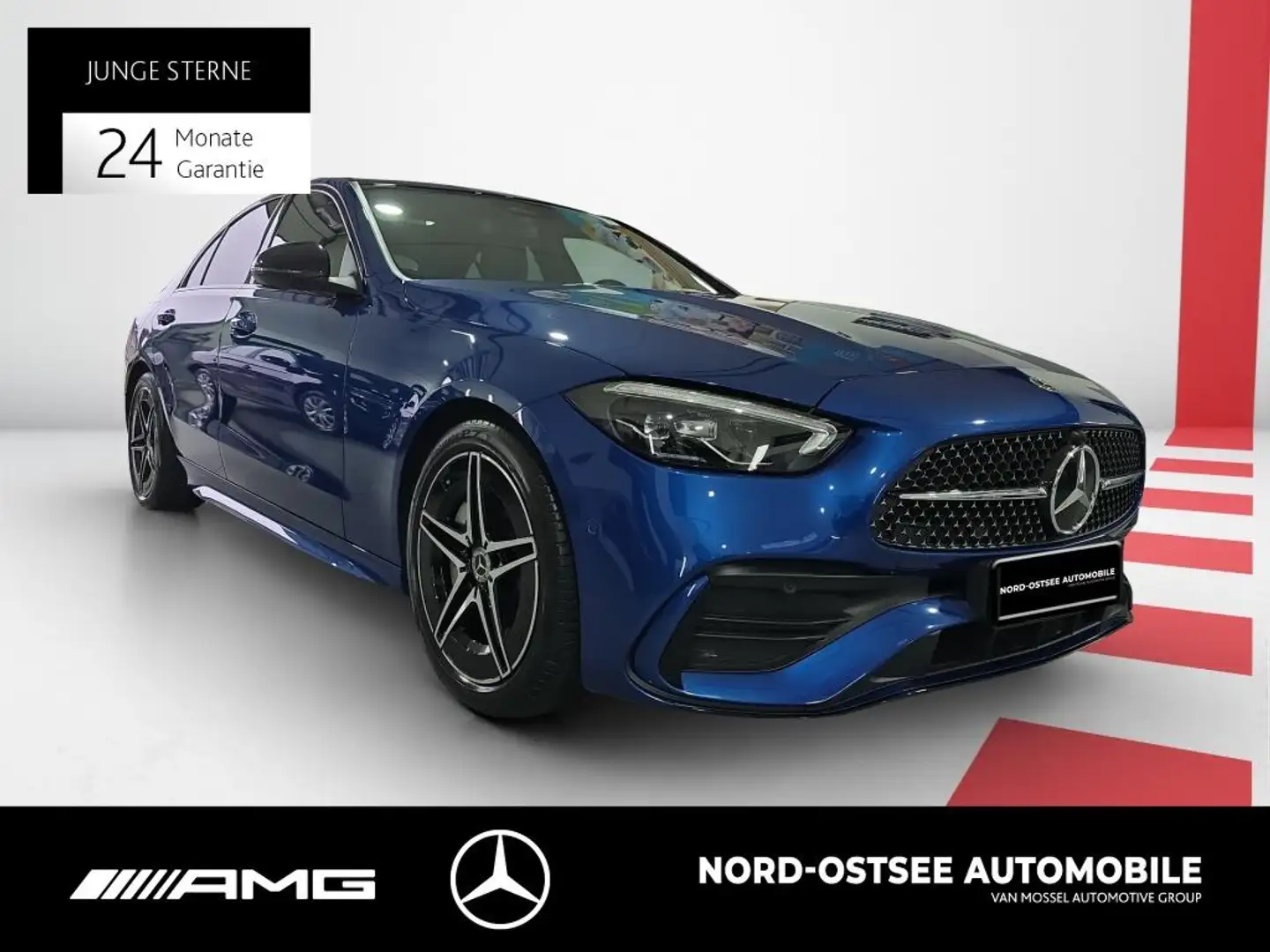 Mercedes-Benz C 300 LIM. AMG KAMERA PANO SITZHZG BURMESTER LED Blau - 2