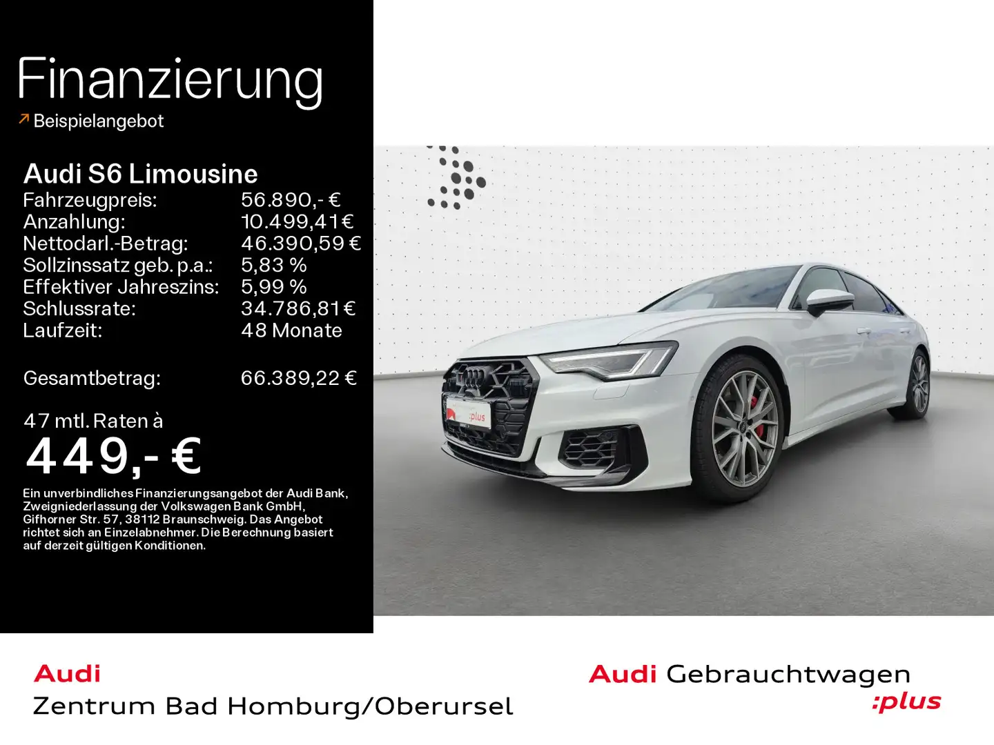 Audi S6 TDI quattro*Navi*LED*Alu*AHK*B&O*PD Weiß - 1