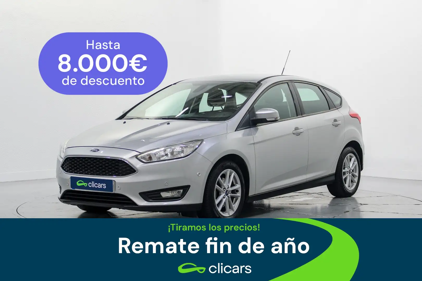 Ford Focus 1.0 Ecoboost Auto-S&S Trend+ 125 Gris - 1