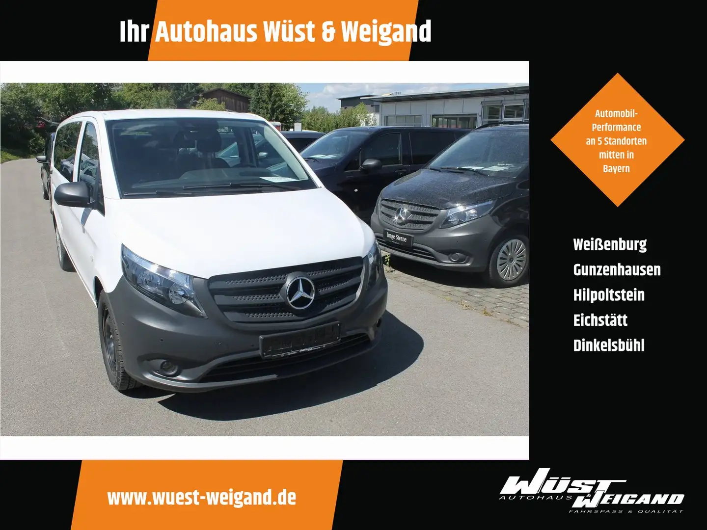 Mercedes-Benz Vito 114 CDI Tourer PRO Extralang+Navi+Kamera+ Blanc - 1
