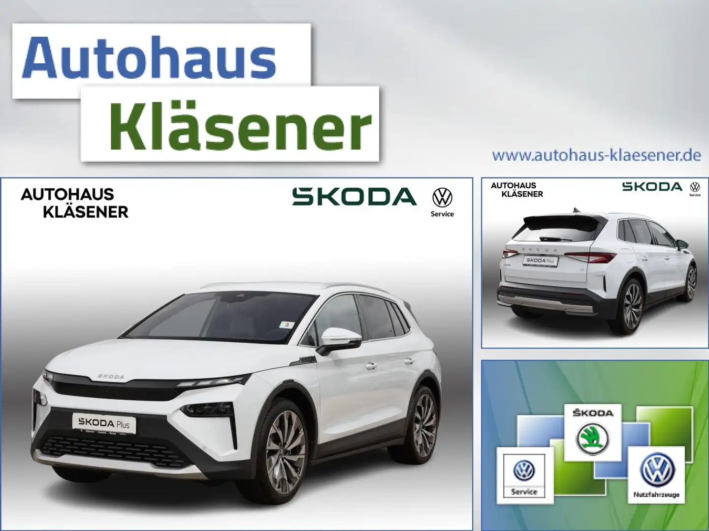 Skoda Elroq 85 Alpha (82 kWh) 210 KW Automatik Blanc - 1