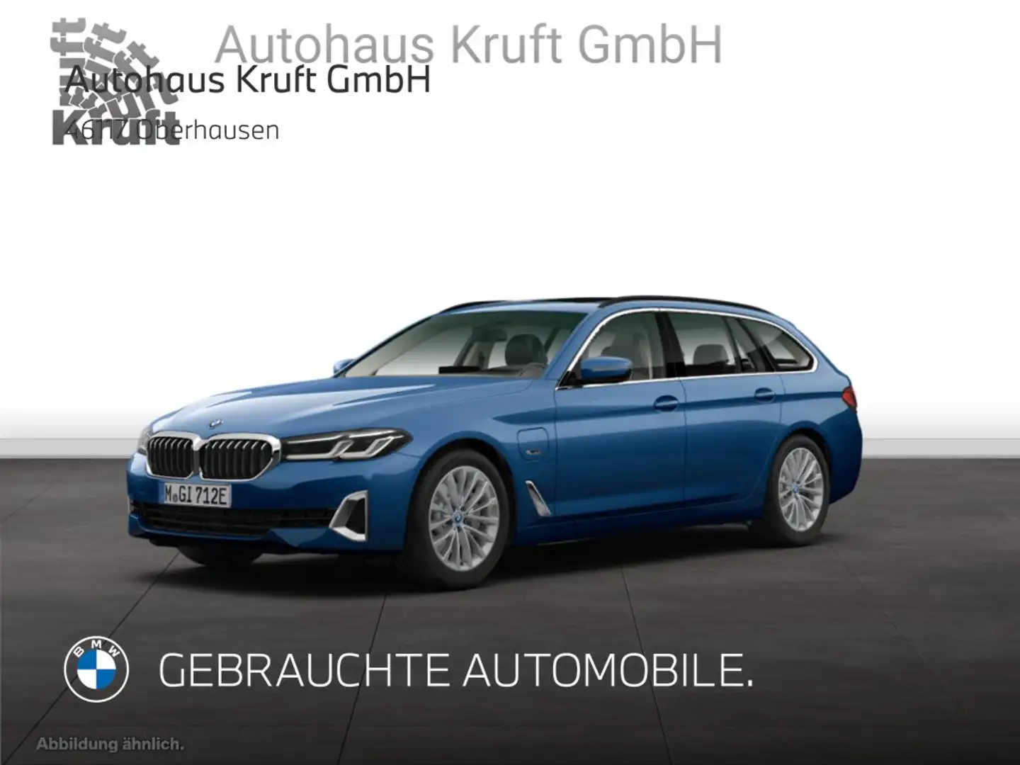 BMW 520 e Touring LUXURY+LC PROF+PANO+LED+LEDER Bleu - 2