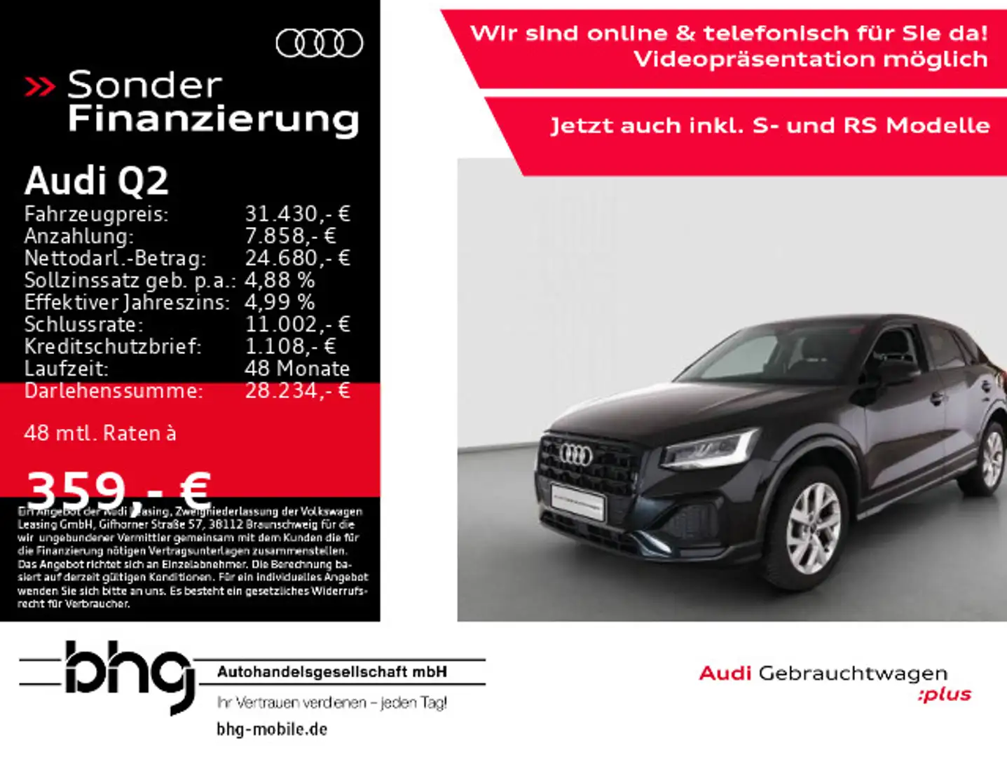 Audi Q2 35 TFSI S tronic advanced Nero - 1
