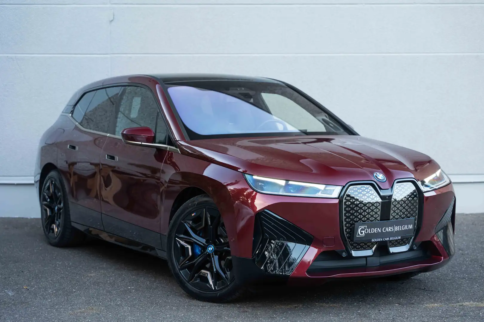 BMW iX eDrive50 LASER/SKYLOUNGE/LUCHTV/360°/ACC/CARPLY Rood - 2