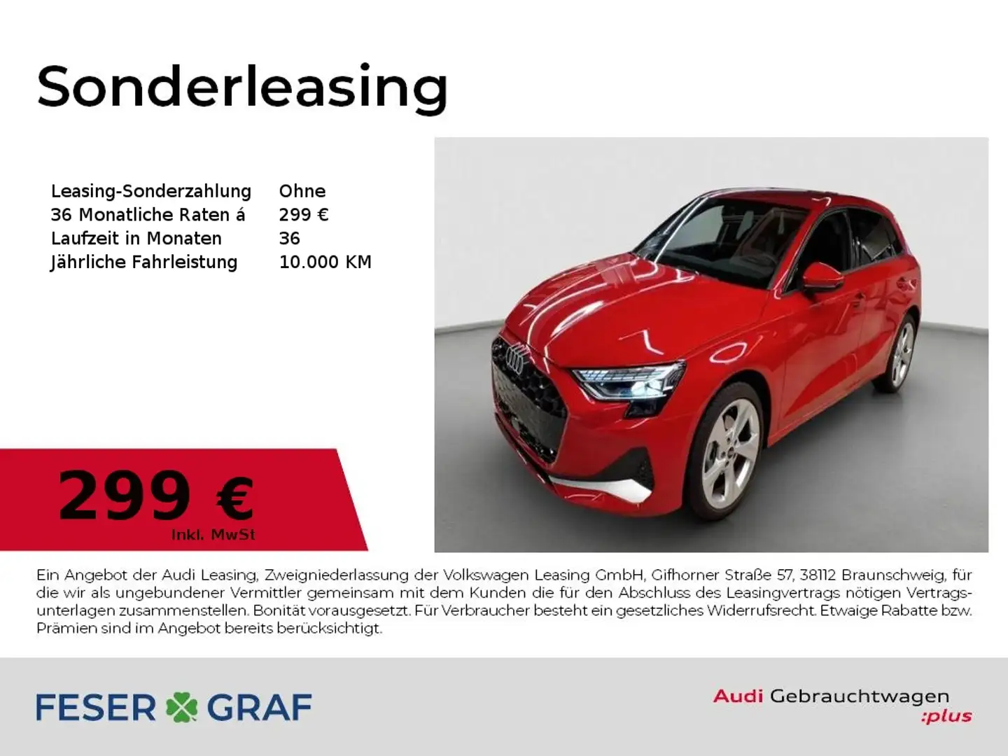 Audi A3 Advanced 30 TFSI S tronic Kamera/Matrix/Standhzg./ Rot - 1
