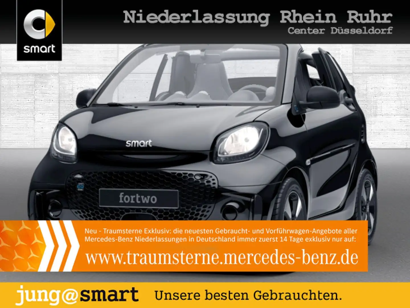 smart forTwo EQ 60kWed passion SHZ Dig Radio Tempom Schwarz - 1