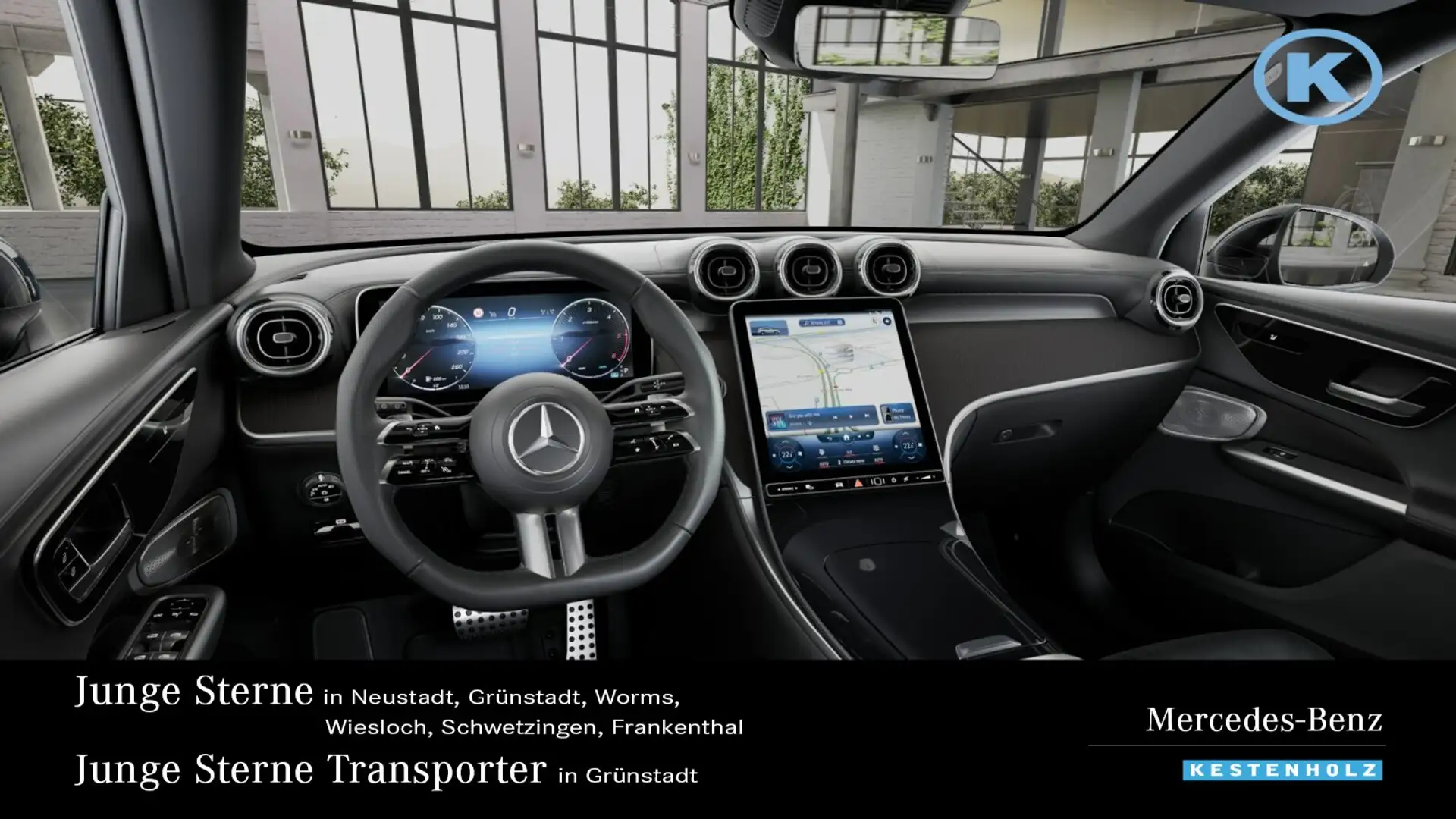 Mercedes-Benz GLC 300 GLC 300 d 4M AMG+AHK+DISTRO+PANO+BURME+360+EASYP Zwart - 1