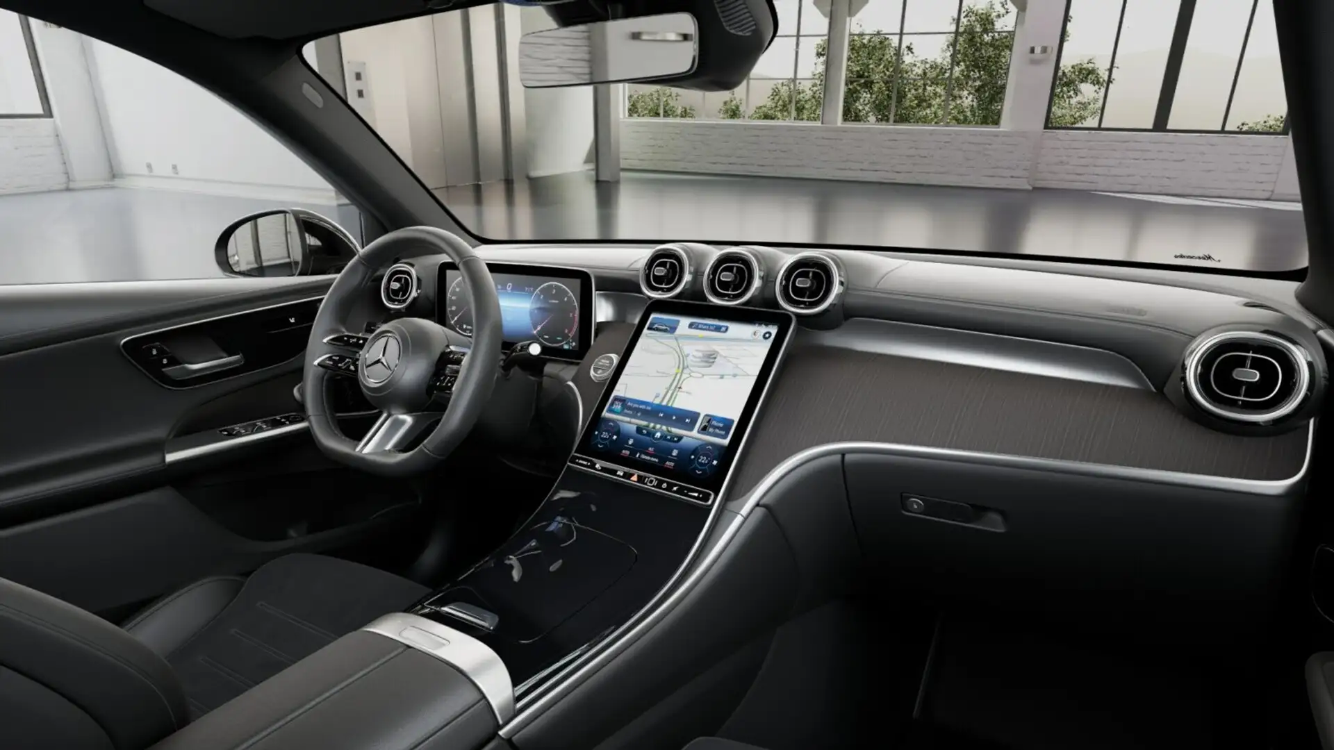 Mercedes-Benz GLC 300 GLC 300 d 4M AMG+AHK+DISTRO+PANO+BURME+360+EASYP Zwart - 2