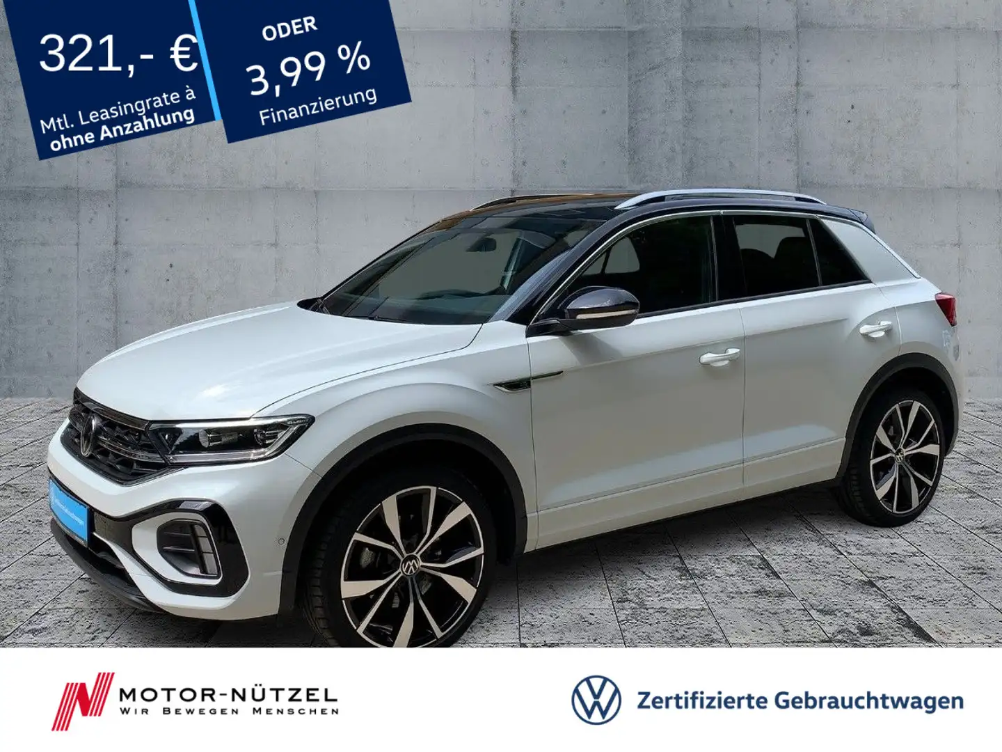 Volkswagen T-Roc 1.5 TSI DSG R-LINE 5JG+LED+NAV+AHK+PANO+19 Blanco - 1