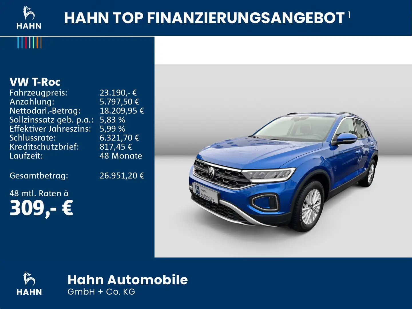 Volkswagen T-Roc 1.5TSI Life LED Climatr SHZ AppConn Blau - 2