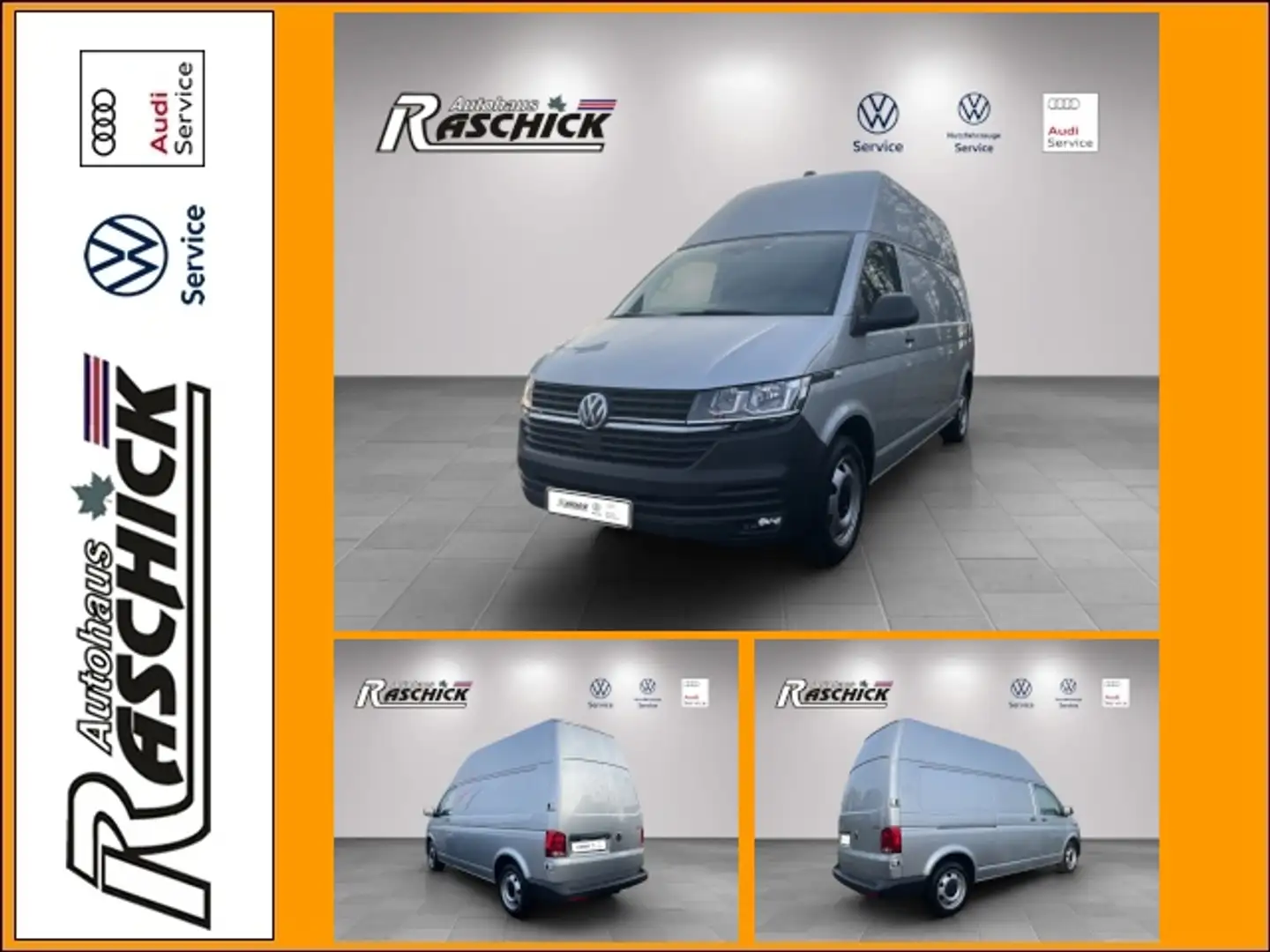 Volkswagen Transporter T6.1 2.0 TDI DSG 4M Hochdach Kasten lang L2H3 Silber - 1