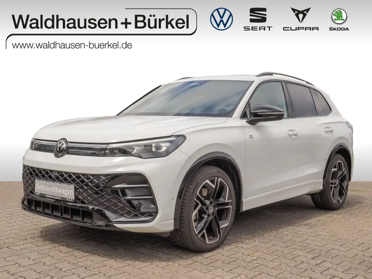 Volkswagen Tiguan 2.0 TDI R-Line+Pano+AHK+IQ Light Klima Weiß - 1