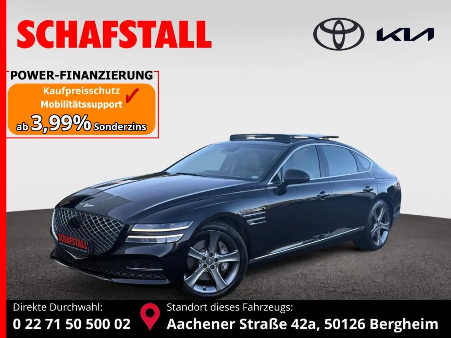 Genesis G80 2.5 T-GDI Luxury Line Panorama Head UP E Sitze Mem Nero - 1