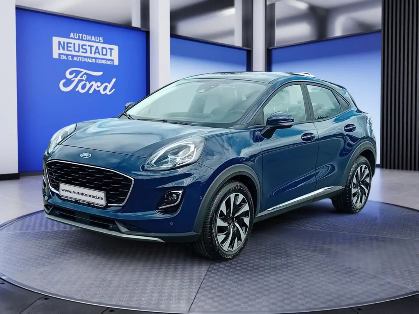 Ford Puma 1.0 EcoBoost Hybrid Aut. TITANIUM DESIGN Blauw - 1