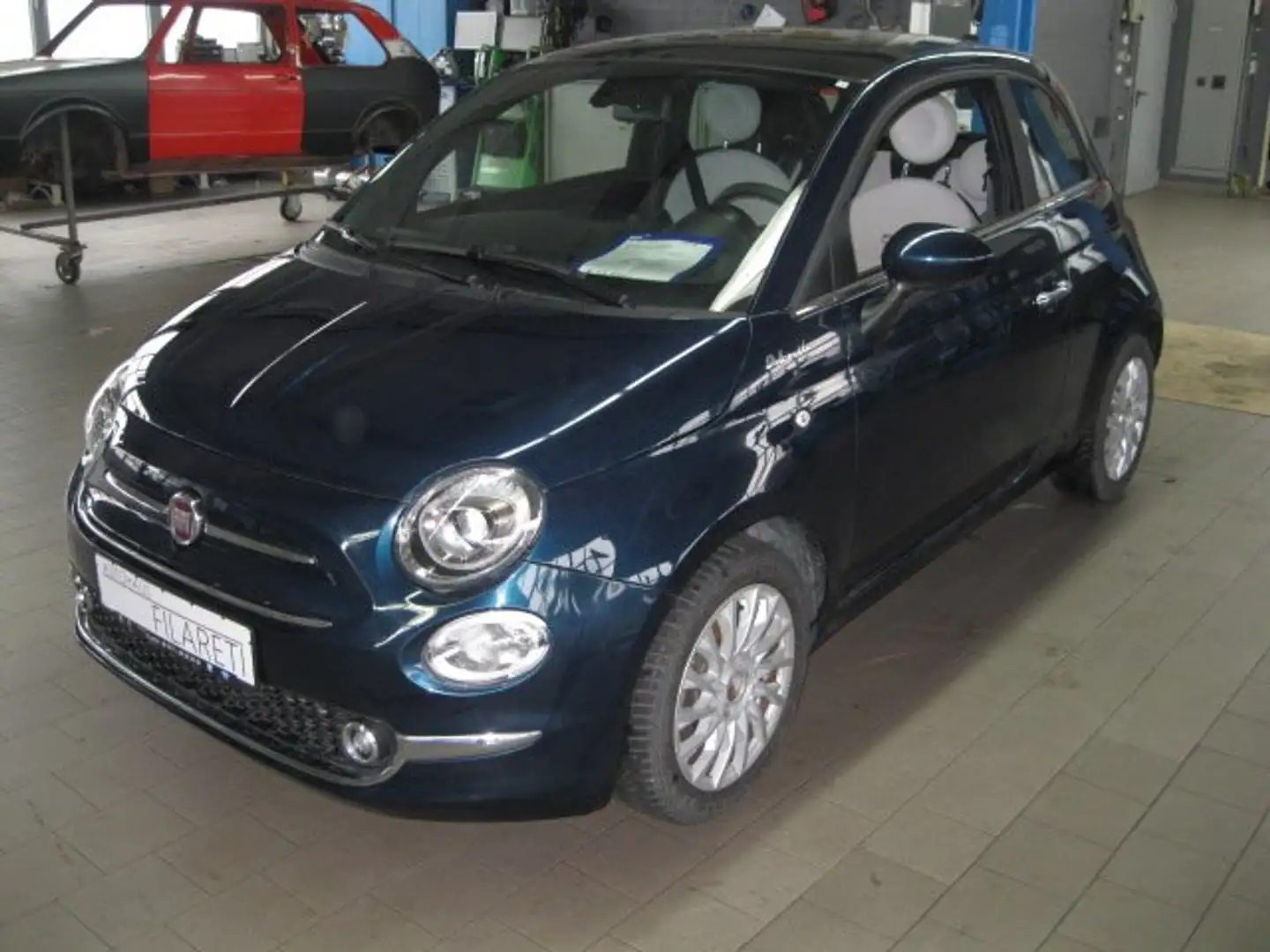 Fiat 500 DolceVita 1,0l HYBRID PANORAMA-KLIMA-ZV-PDC- Blau - 1