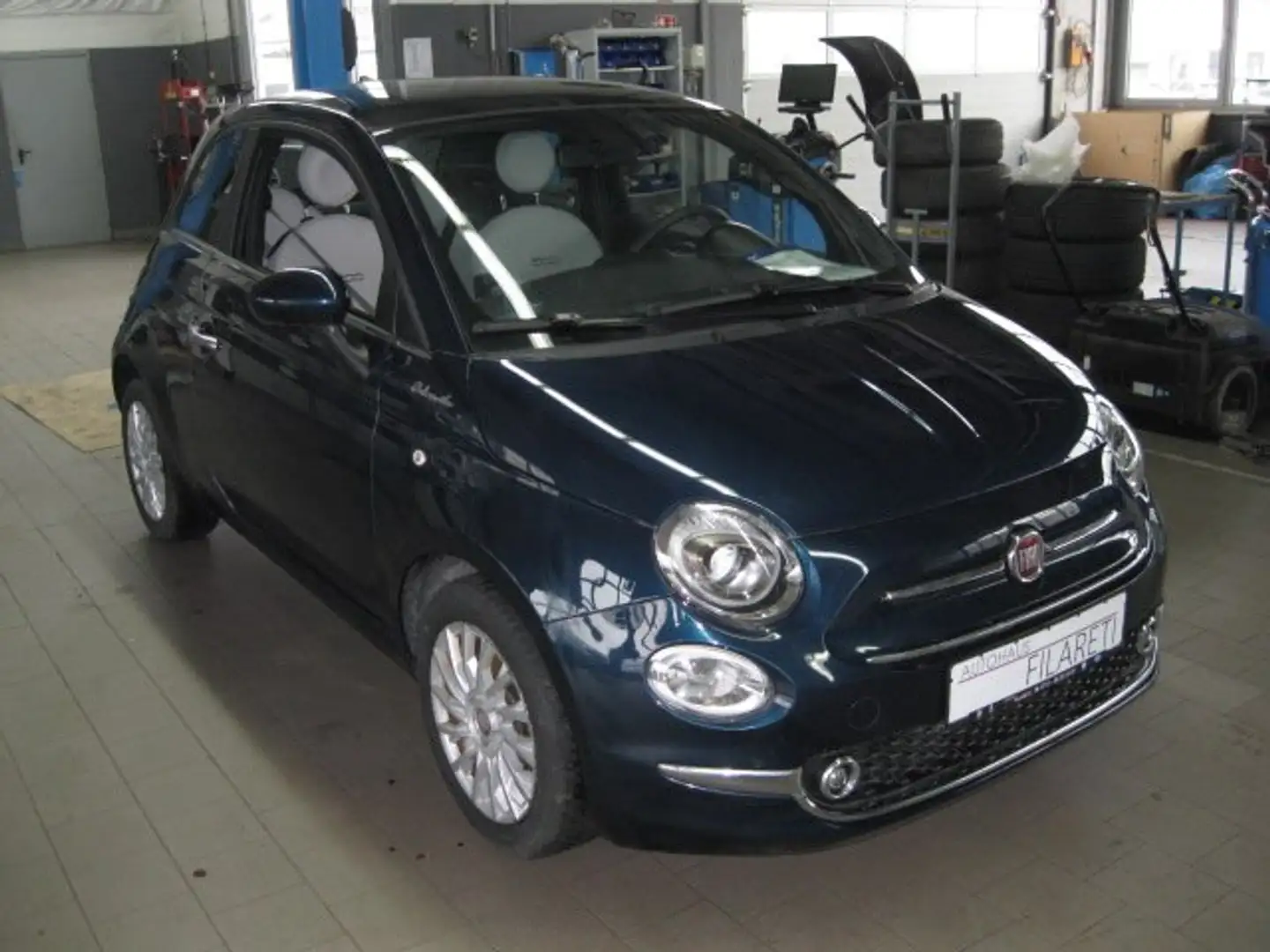 Fiat 500 DolceVita 1,0l HYBRID PANORAMA-KLIMA-ZV-PDC- Blau - 2