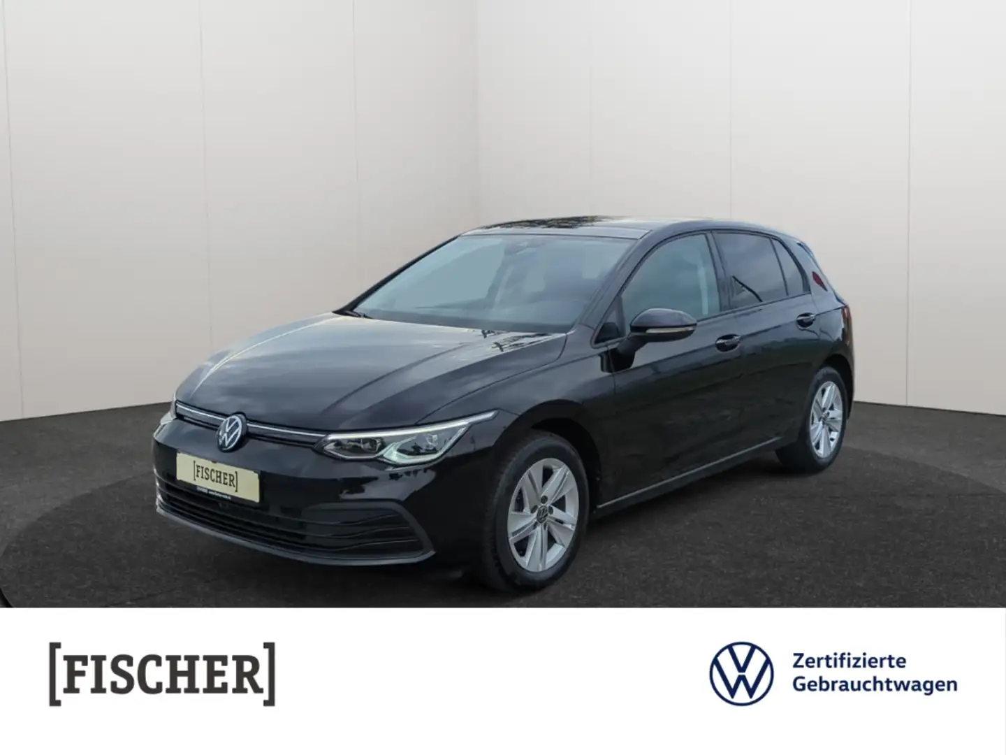 Volkswagen Golf VIII 1.5TSI Life LED AHK Navi SHZ ACC Panoramadach Schwarz - 1