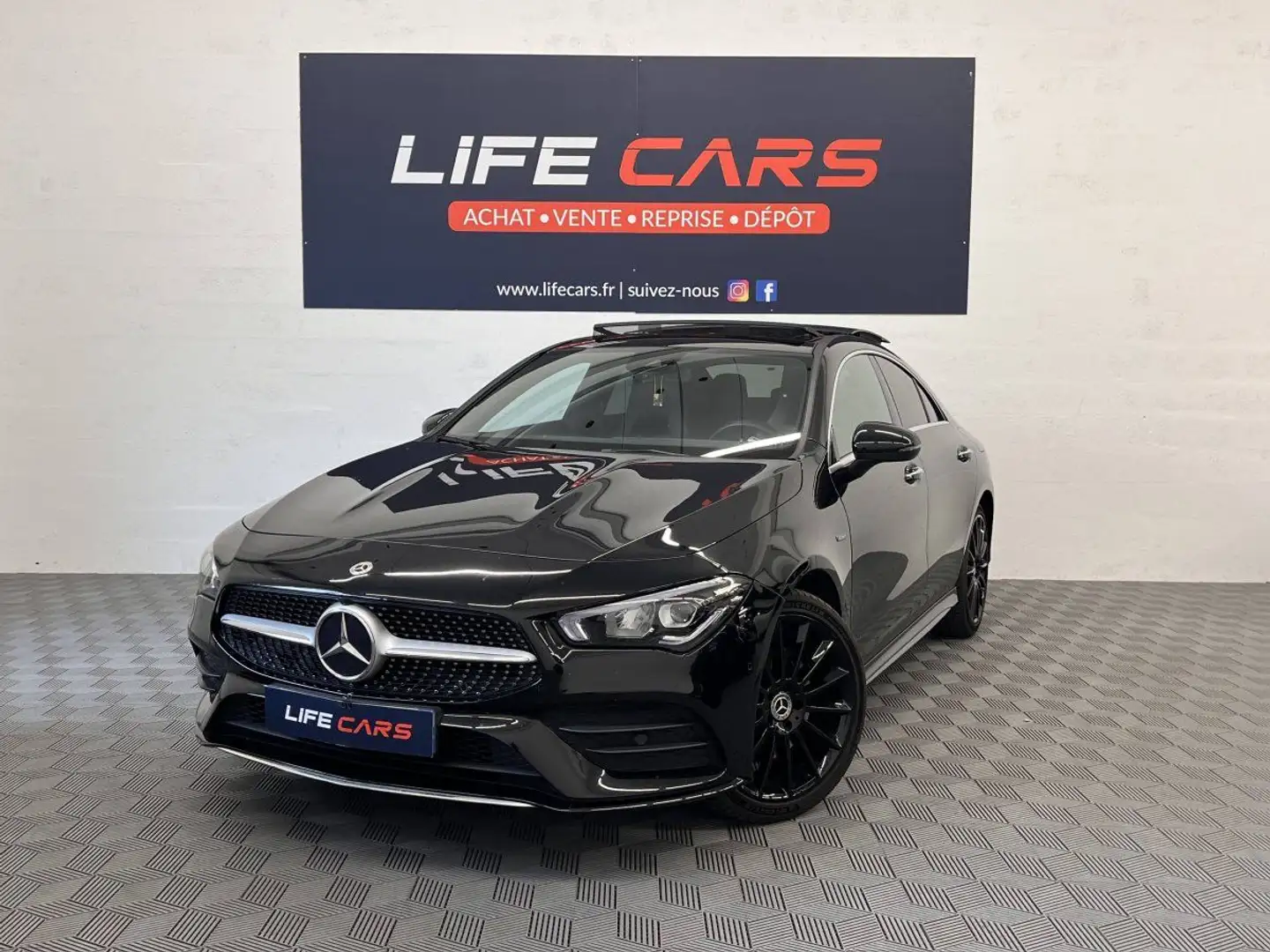 Mercedes-Benz CLA 250 250e AMG Line 218ch 2021 8G-DCT 2ème main Entretie Zwart - 1