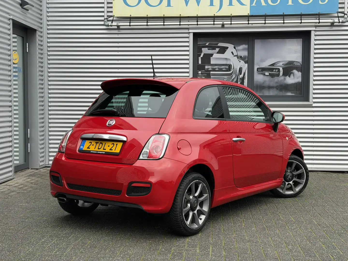 Fiat 500 0.9 TwinAir 500S NAP Airco Half Leder Bluetooth Rosso - 2