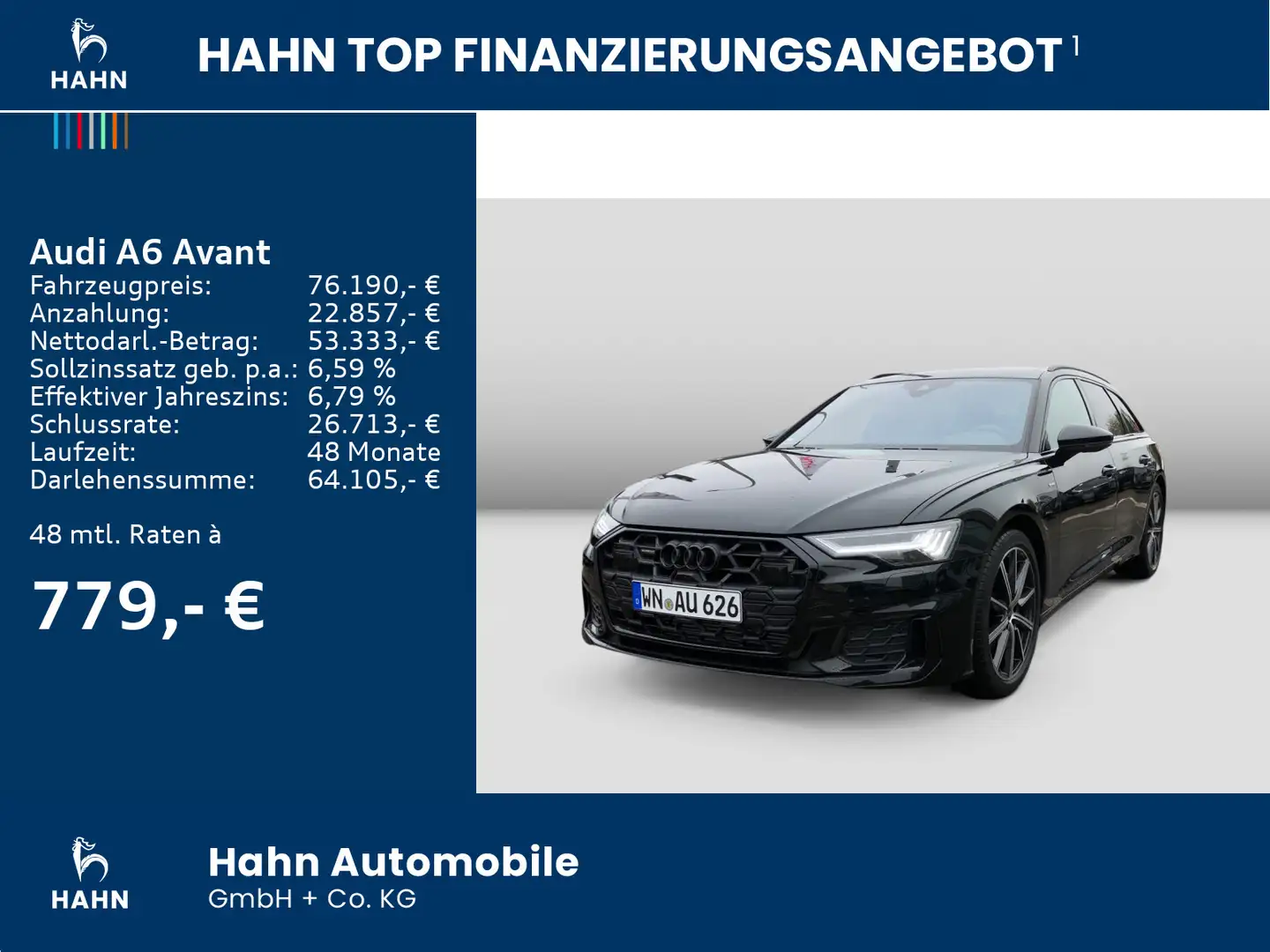 Audi A6 S line 45 TFSI quattro Noir - 2