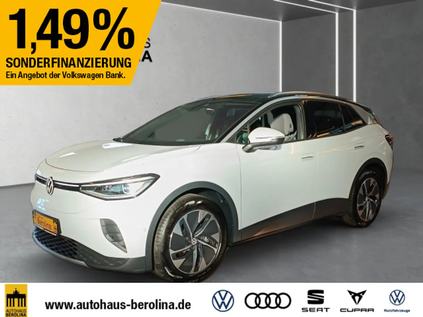 Volkswagen ID.4 Pure *IQ-MATRIX*PANO*360°*ACC*WärmeP*NAV* Weiß - 2