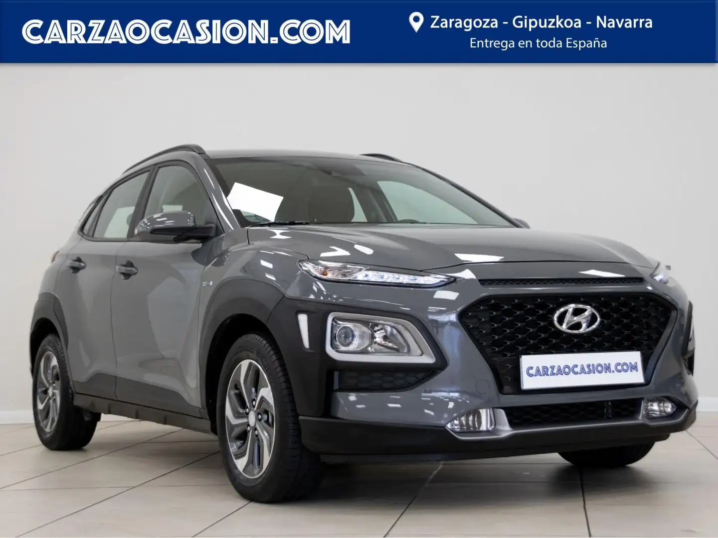 Hyundai KONA HEV 1.6 GDI DT Klass Gris - 1