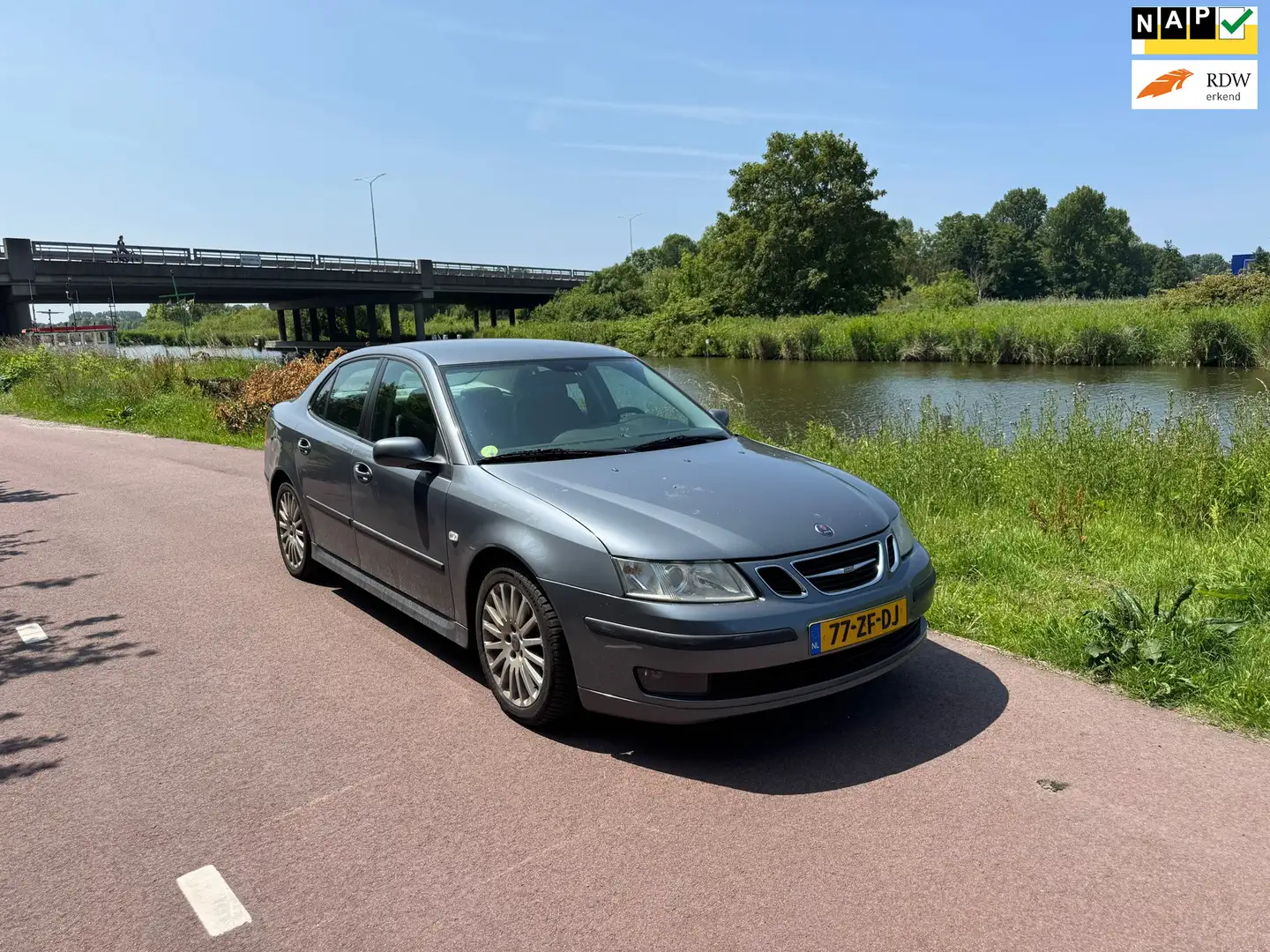 Saab 9-3 Sport Sedan 1.8t Linear|NW APK| Grijs - 1