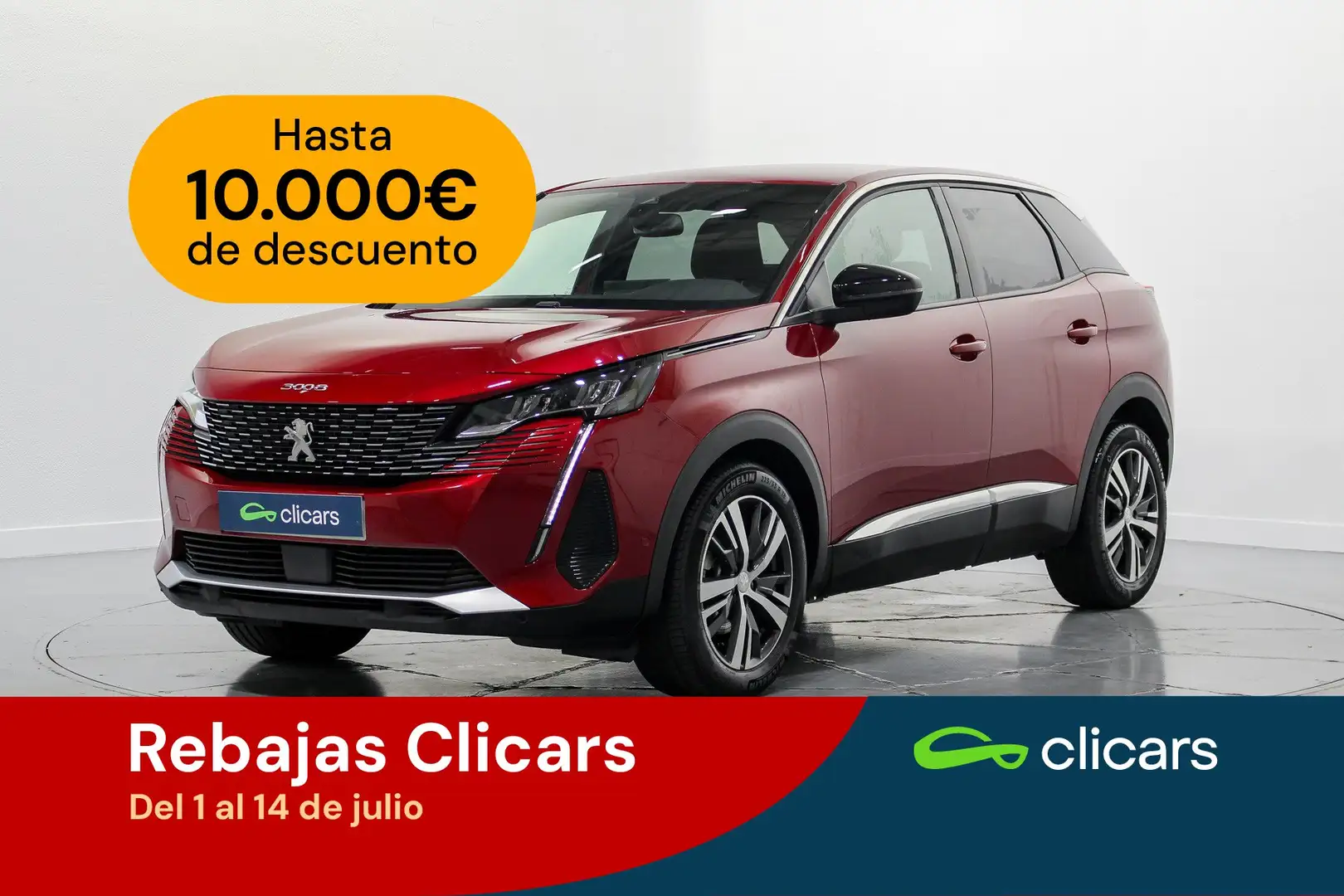 Peugeot 3008 1.2 S&S PureTech Allure Pack EAT8 130 Rojo - 1