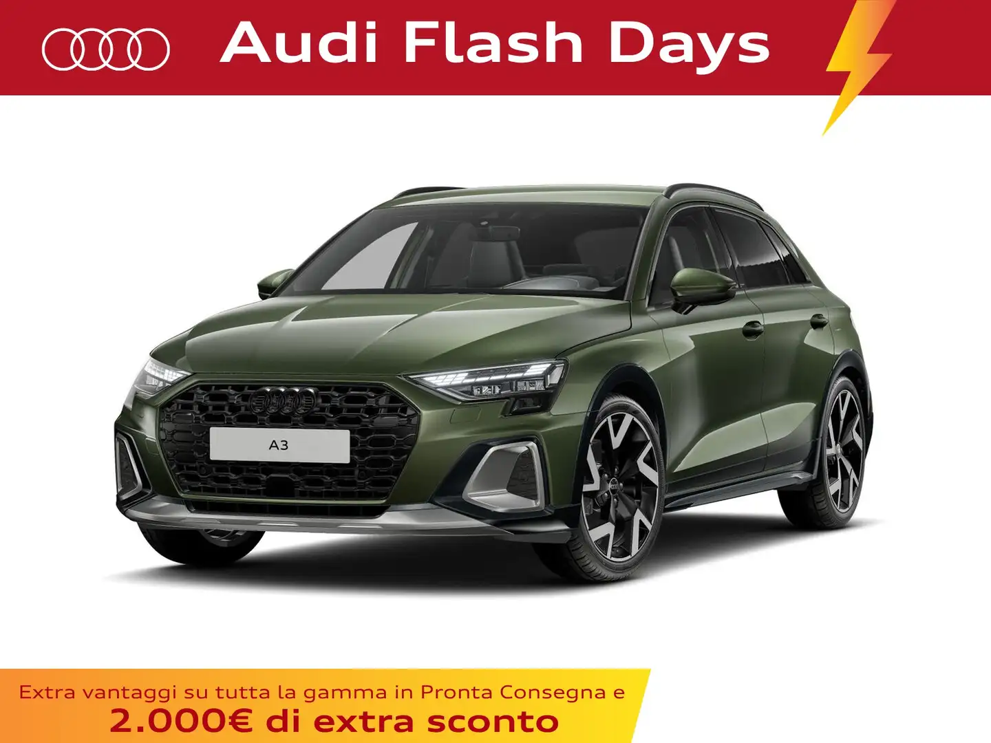 Audi A3 allstreet 2.0 tdi identity contrast 150cv s-tronic Verde - 1